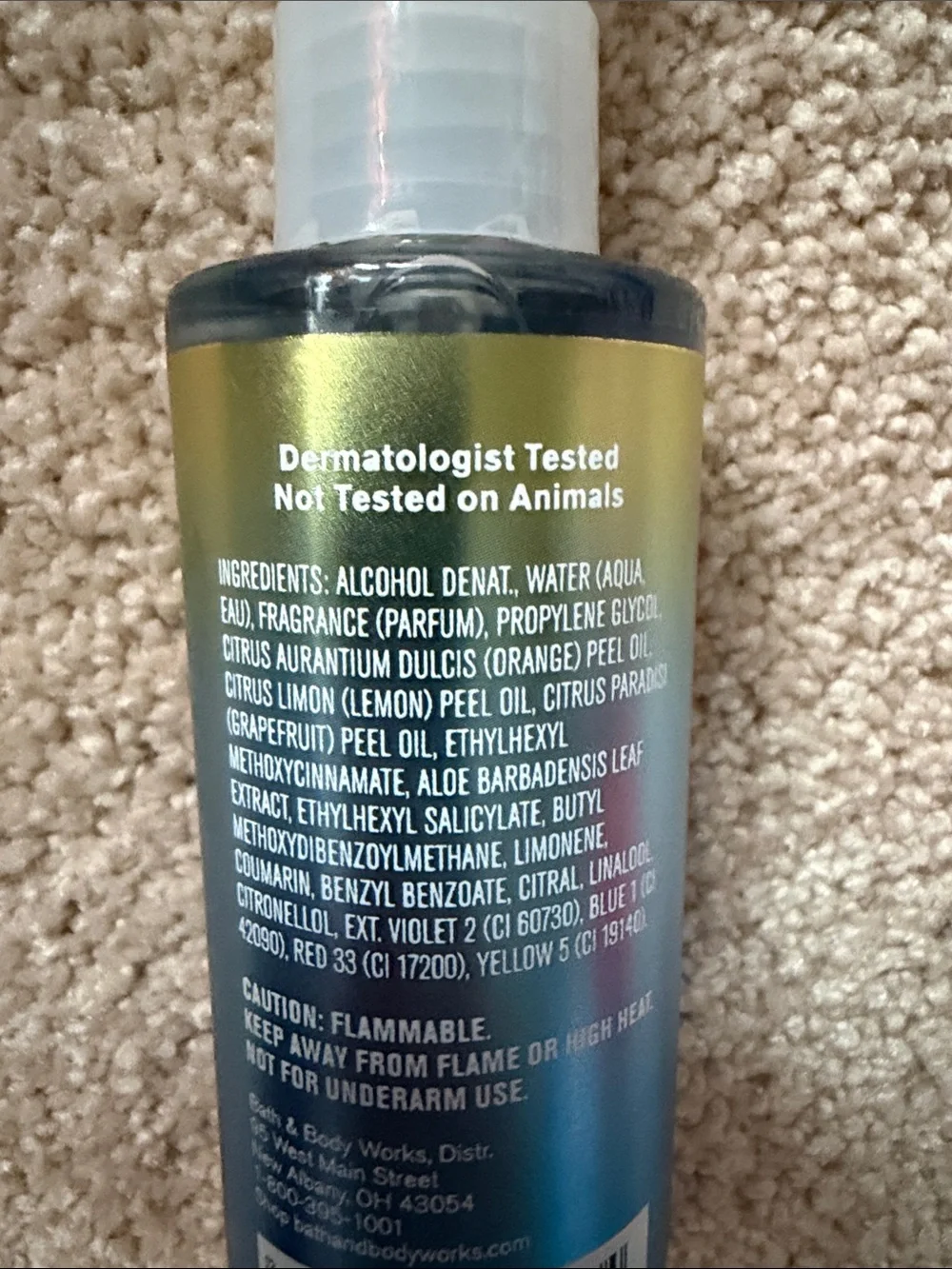 Rare Limited Edition Blue Key West Coconut Water & Melon Fragrance Mist BBW